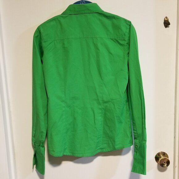 Green Button Down Shirt - Picture 2 of 3